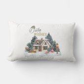 Winter wünscht lendenkissen (Vorderseite)