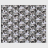 Winter wünscht Pferd 2024 Geschenkpapier (Flach)