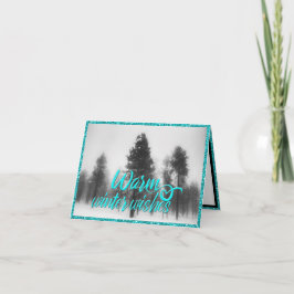 Winter wünscht Scene Half Falten Karte