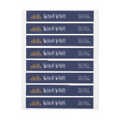 Winter wünscht Umschlag Aufkleber, Rundum-Adressaufkleber (Bogen)