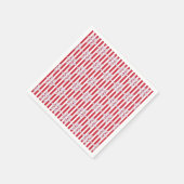 Winter wünscht Urlaub Streifen Party Napkins Serviette (Ecke)