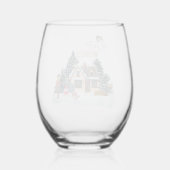 Winter wünscht weinglas ohne stiel (Rückseite)