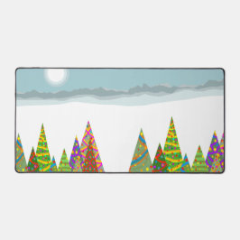 Winter & xmas landscape schreibtischunterlage