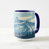 Winter Yosemite Valley: Retro National Park Tasse (VorderseiteRechts)