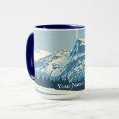 Winter Yosemite Valley: Retro National Park Tasse (Vorderseite Links)