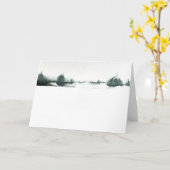 Winter-Zen Karte (Gelbe Blume)