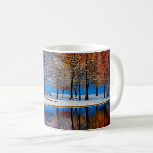 Winter zieht ein kaffeetasse (VorderseiteRechts)