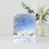Winter Zuhause 2 Postkarte (Stehend Vorderseite)