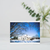 Winter Zuhause Feiertagspostkarte (Stehend Vorderseite)