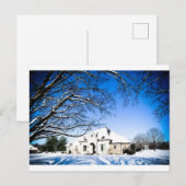 Winter Zuhause Feiertagspostkarte (Vorne/Hinten)