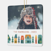Winter Zuhause Foto Keramikornament (Links)