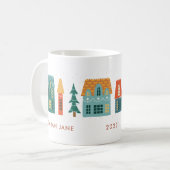 Winter Zuhause Holiday Coffee Tasse (Vorderseite Links)