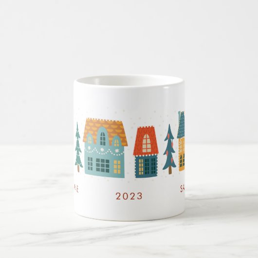 Winter Zuhause Holiday Coffee Tasse (Mittel)