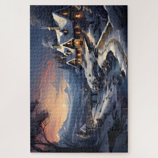 Winter Zuhause Puzzle (Vertikal)