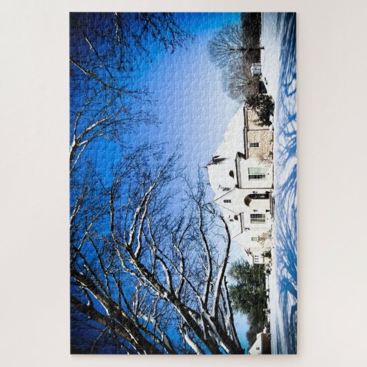 Winter Zuhause Puzzle (Vertikal)