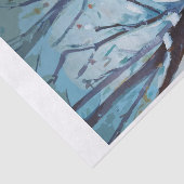 Winter Zuhause, Snowy Birdhouse Seidenpapier (Ausschnitt)