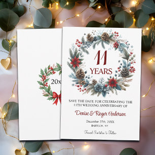 Winter zum 11. Hochzeitstag Save The Date