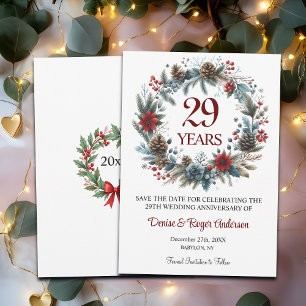 Winter zum 29. Hochzeitstag Save The Date