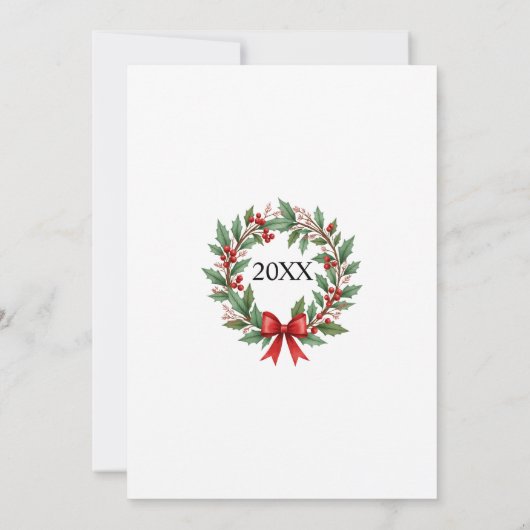 Winter zum 4. Hochzeitstag Einladung (Rückseite)