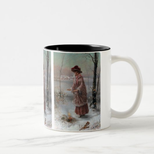 Winter Zweifarbige Tasse (Rechts)