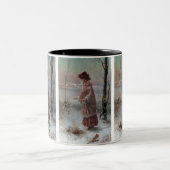 Winter Zweifarbige Tasse (Mittel)