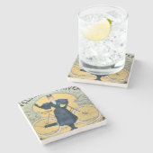 "Winter-Zyklus-laufende Bahn", internationale Steinuntersetzer (Seitenansicht)