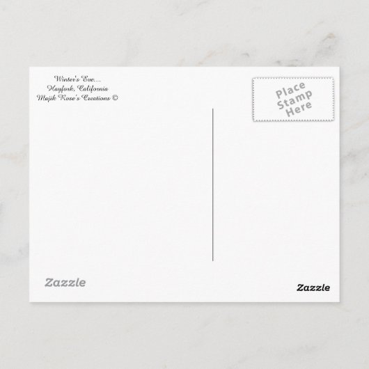 Winterabend...2. Postkarte (Rückseite)