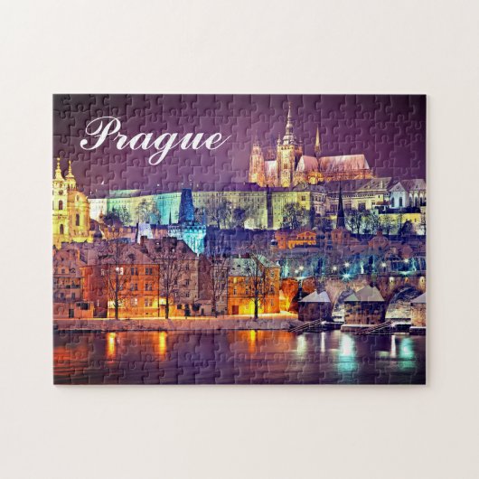 Winterabend in der Tschechischen Republik Prag Puzzle (Horizontal)