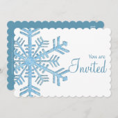 Winterabend Party Einladung 2 (Vorne/Hinten)