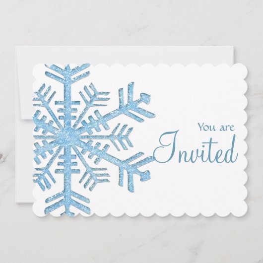 Winterabend Party Einladung 2 (Vorderseite)