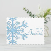 Winterabend Party Einladung 2 (Stehend Vorderseite)