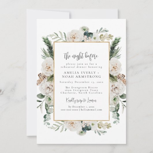 Winterabend Probe Einladung (Vorderseite)