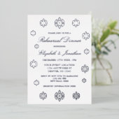 Winterabend Snowflake Probe Folieneinladung (Stehend vorne)