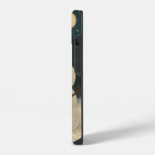 Winterabend Snowman Spaß iPhone Hülle (Linke Seite)