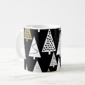 Winterabende: Gold-Silber-Bäume. Kaffeetasse (Vorderseite Links)
