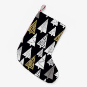 Winterabende: Gold-Silber-Bäume. Kleiner Weihnachtsstrumpf (Vorderansicht (hängend))