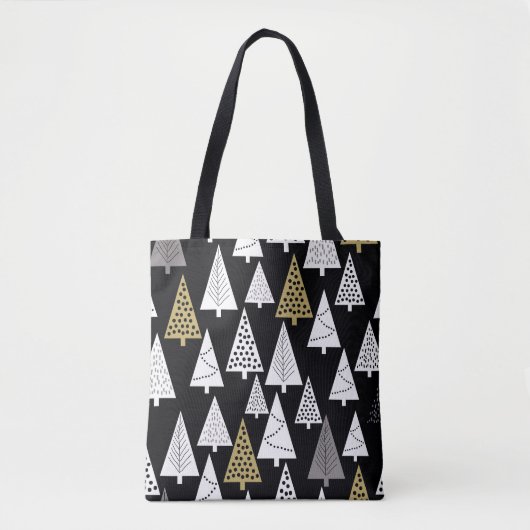 Winterabende: Gold-Silber-Bäume. Tasche (Vorderseite)