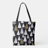 Winterabende: Gold-Silber-Bäume. Tasche (Rückseite)