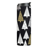 Winterabende: Gold-Silber-Bäume. Thermosbecher (Nach links gedreht)