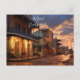 "Winterabende in New Orleans" Feiertagspostkarte