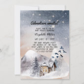 Winterabenteuer erwartet Gender Neutral Baby Dusch (Vorderseite)