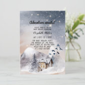 Winterabenteuer erwartet Gender Neutral Baby Dusch (Stehend Vorderseite)