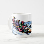 Winterabenteuer Keramik Tasse - Gemütliche Kochnis (Vorderseite Links)