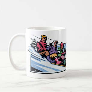 Winterabenteuer Keramik Tasse - Gemütliche Kochnis