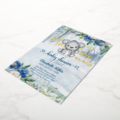 Winterabenteuer wartet auf eine Baby-Dusche aus de Folieneinladung (Gedreht)