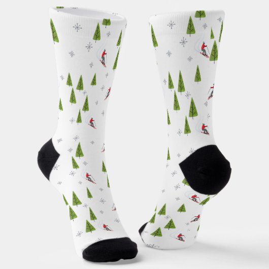 Winterabfahrt Ski Socken (Gewinkelt)