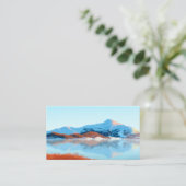 Winterabschiedskarte Visitenkarte (Stehend Vorderseite)