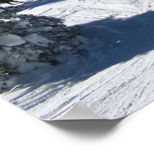 Winterabschwung Poster (Ecke)