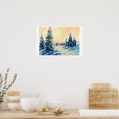 Winterabstände in der Printwerbung Poster (Küche)