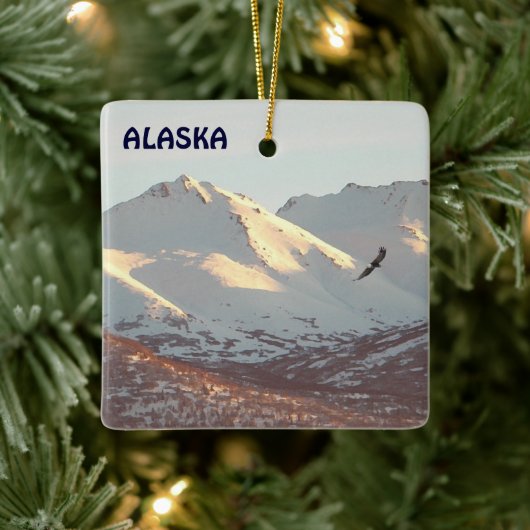 Winteradler Keramikornament (Baum)